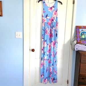 Beeson River Floral Sleeveless Floor length size Large